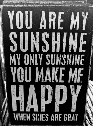 Wood Postcard You Are My Sunshine